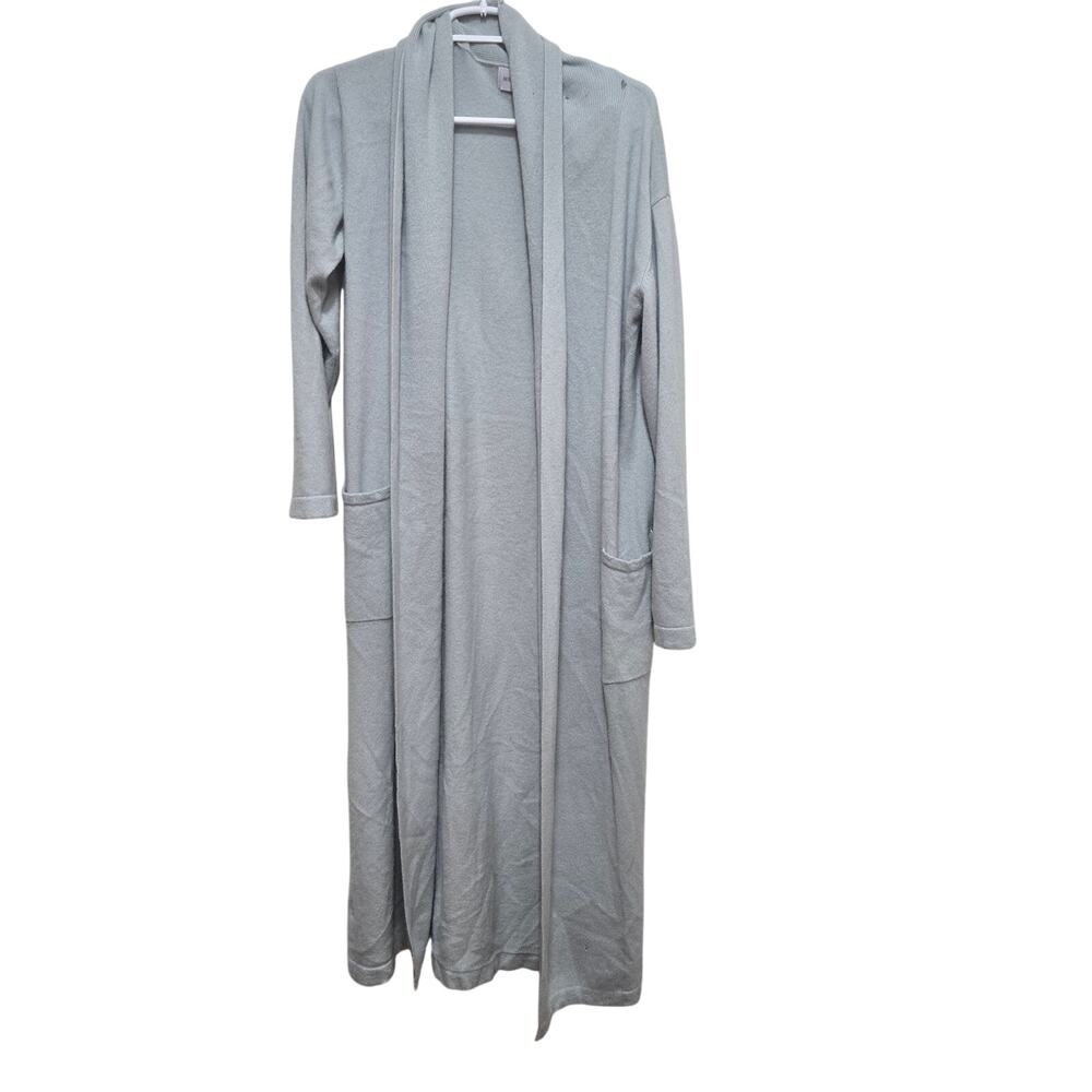 Restoration Hardware Cashmere Long Robe Cardigan S Gray AS IS